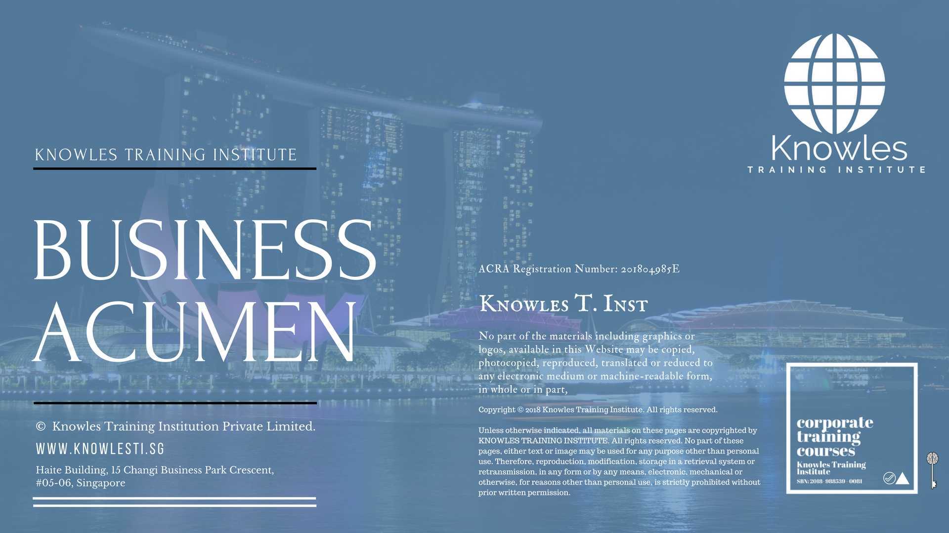 Business Acumen Training Course in Poland