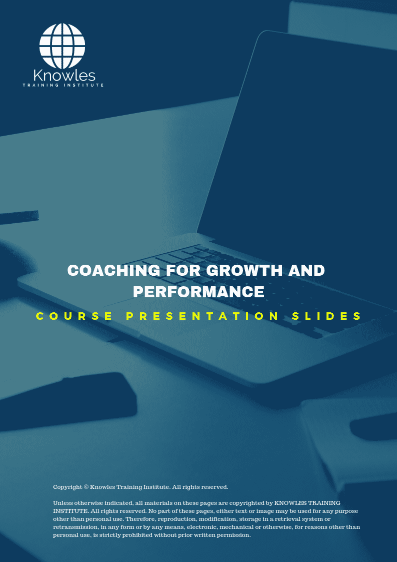 Coaching For Growth And Performance in Poland PPT Slides Used During Course