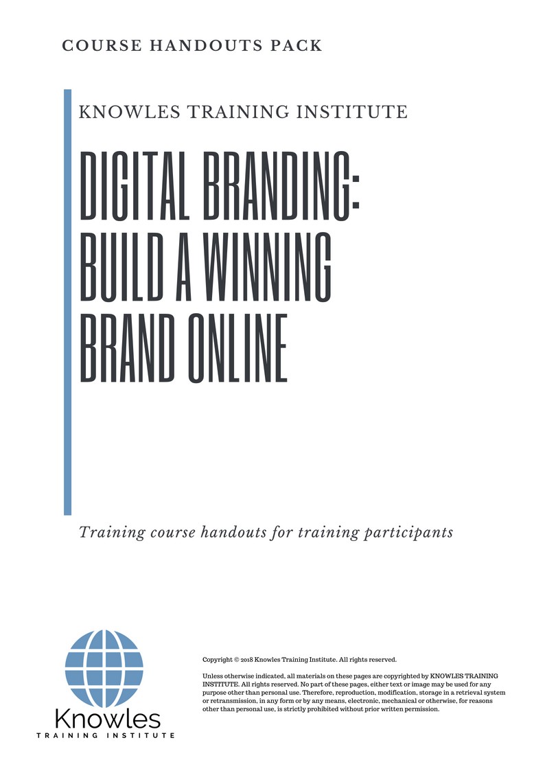 Course Handouts For Digital Branding_ Build A Winning Brand Online in Poland
