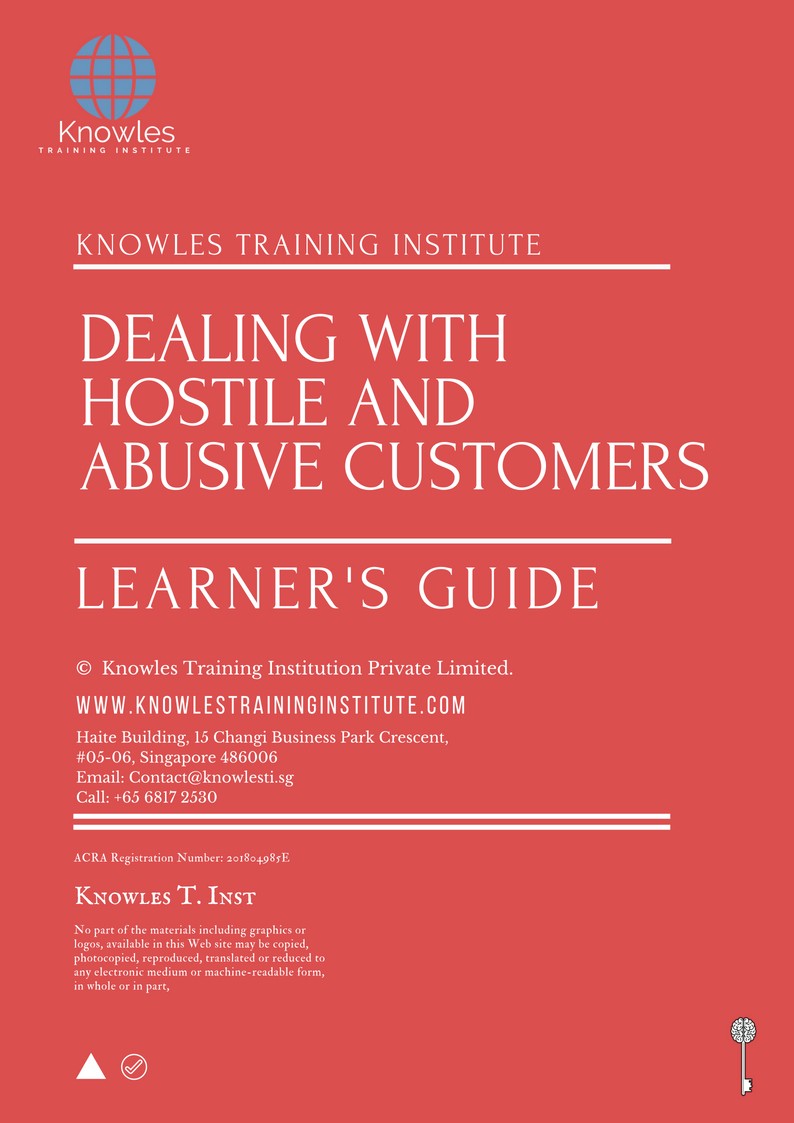 Dealing With Hostile And Abusive Customers Course in Poland Learner’s Guide