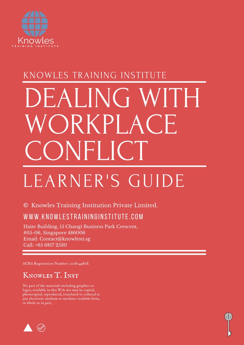 Dealing With Workplace Conflict Couse in Poland Learner’s Guide