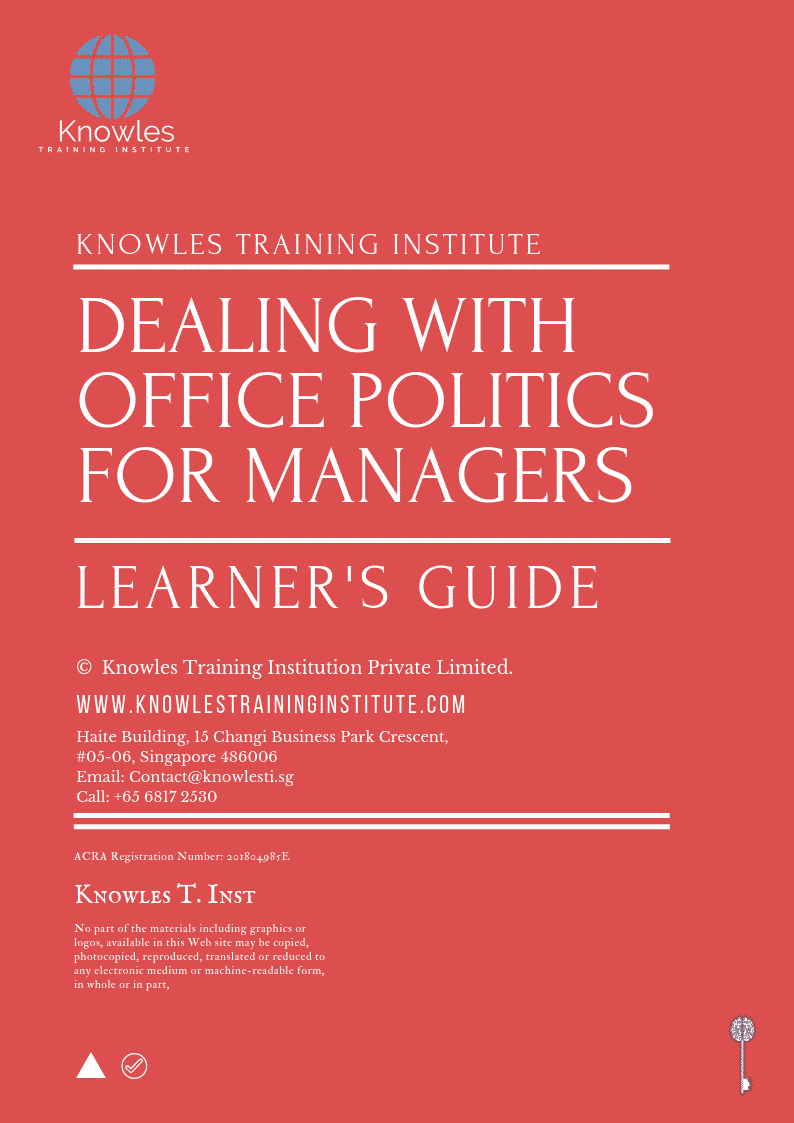 Dealing with Office Politics for Managers Training Course in Poland Learner’s Guide