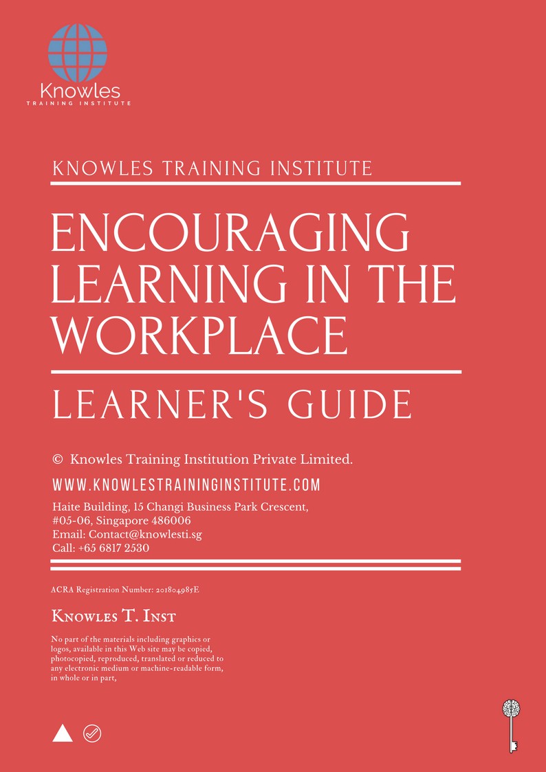 Encouraging Learning In The Workplace Course in Poland Learner’s Guide