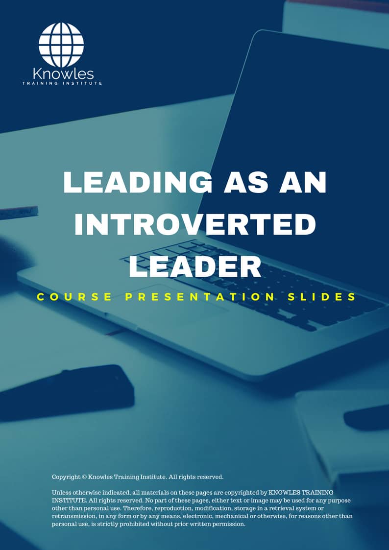 Leading As An Introverted Leader Training Course in Poland Presentation Slides