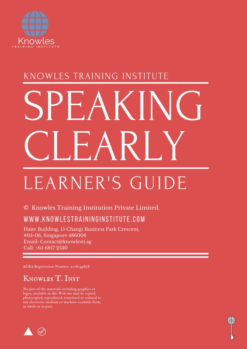 Learner’s Guide For Speaking Clearly Course in Poland