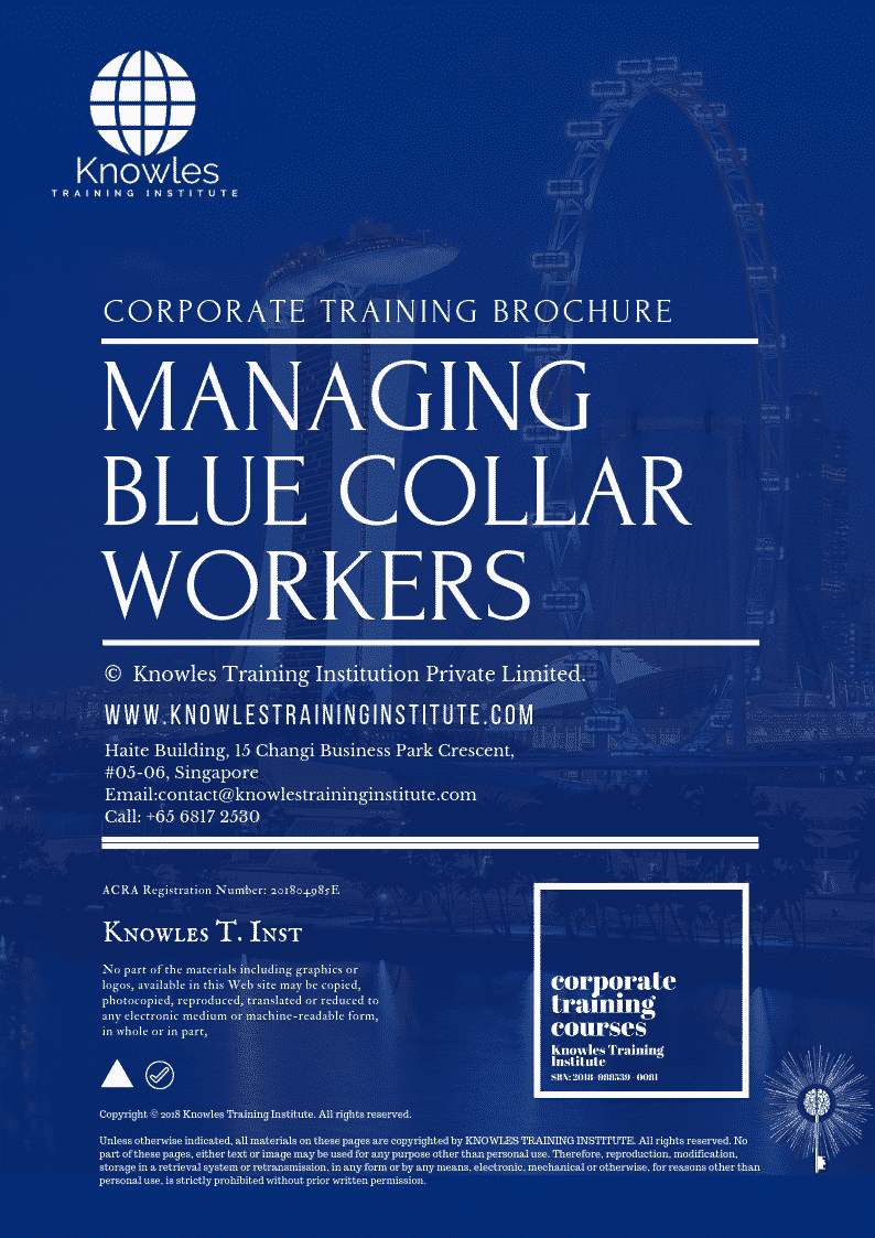 Managing Blue Collar Workers Course in Poland Brochure