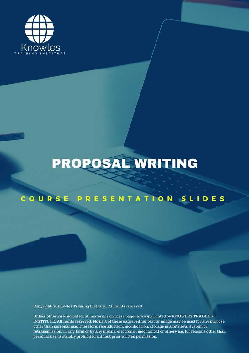 Proposal Writing Training Course in Poland Presentation Slides