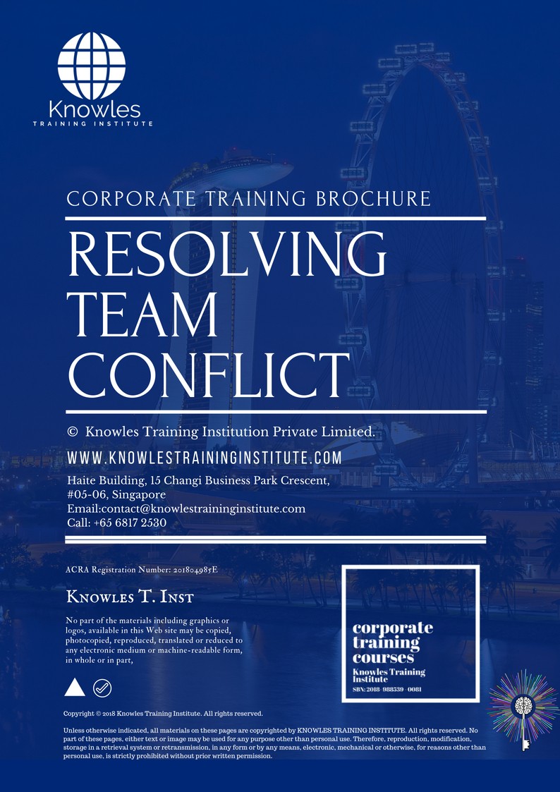Resolving Team Conflict Course in Poland Brochure