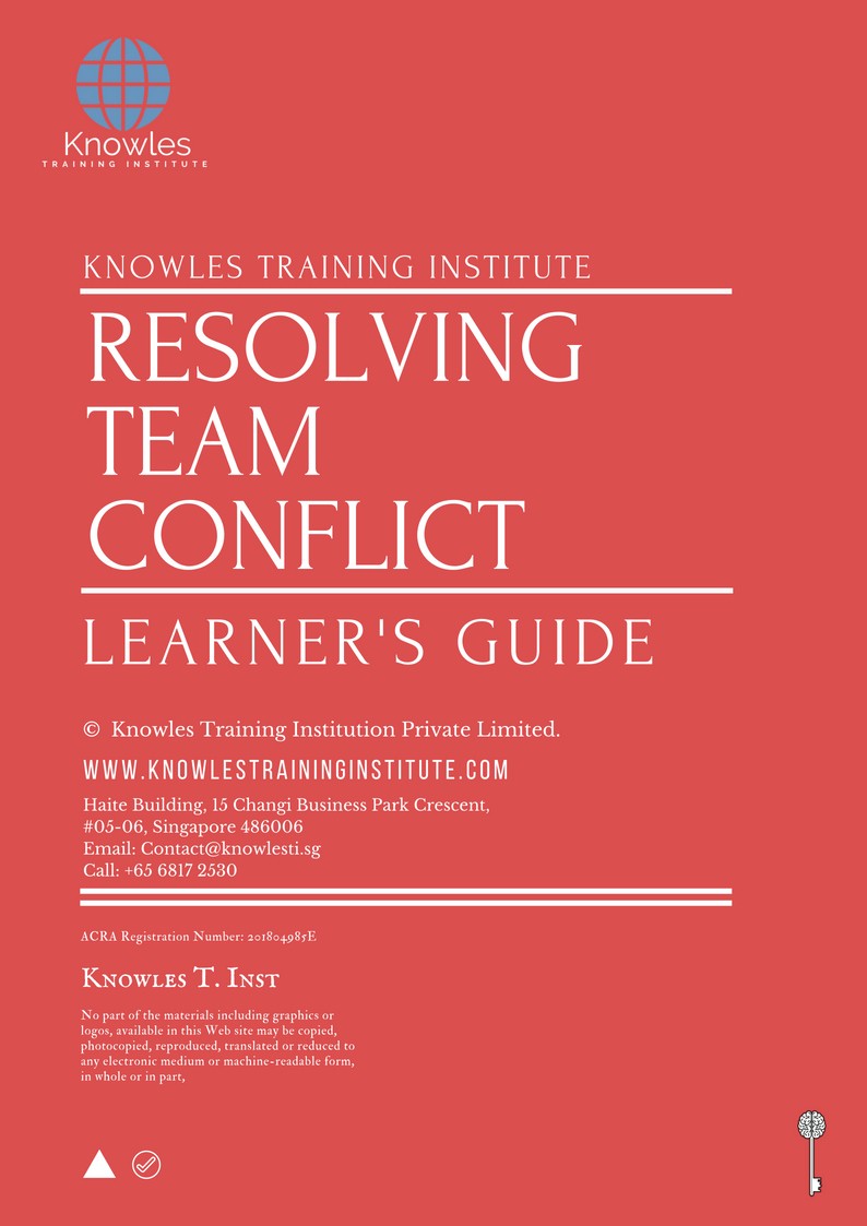 Resolving Team Conflict Course in Poland Learner’s Guide
