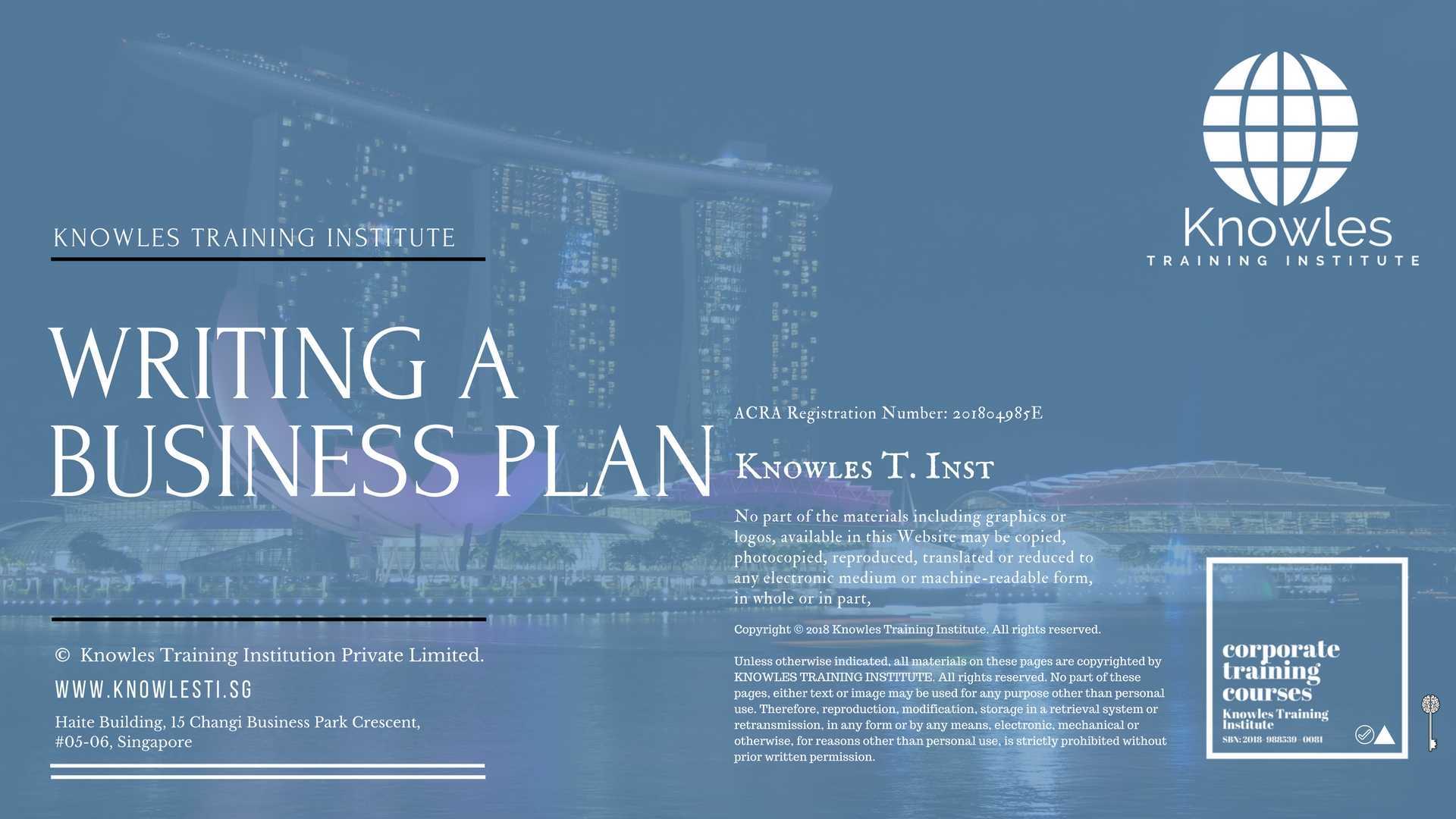 Writing A Business Plan Training Course in Poland