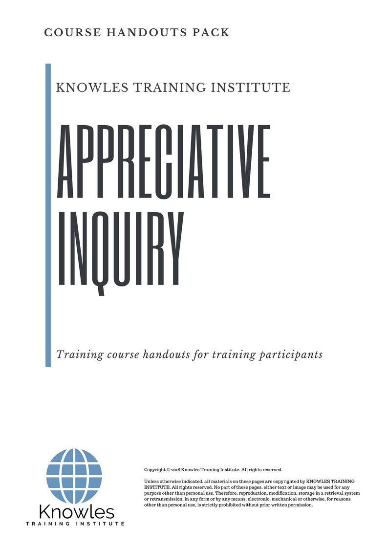 Appreciative Inquiry Training Course in Poland Handouts