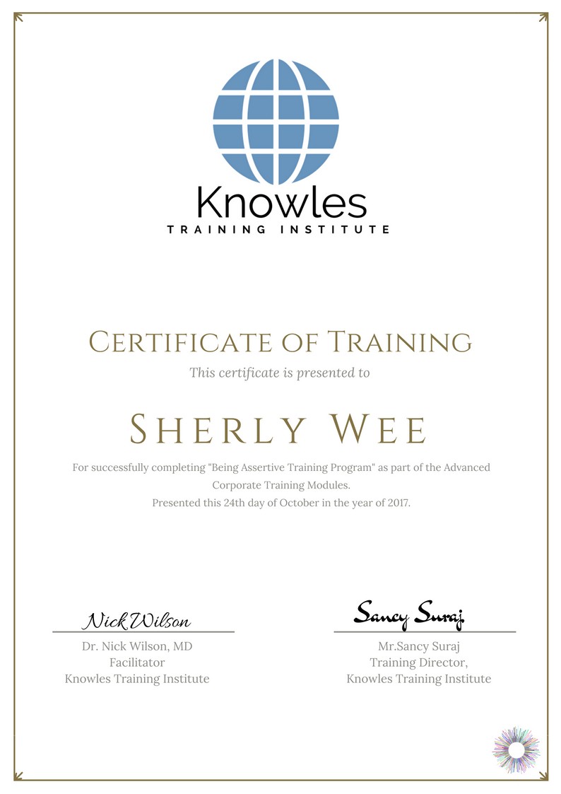 Certification For Being Assertive Training Course in Poland