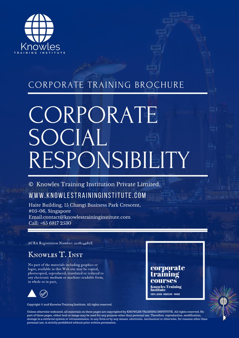 Corporate Social Responsibility Training Course in Poland Brochure