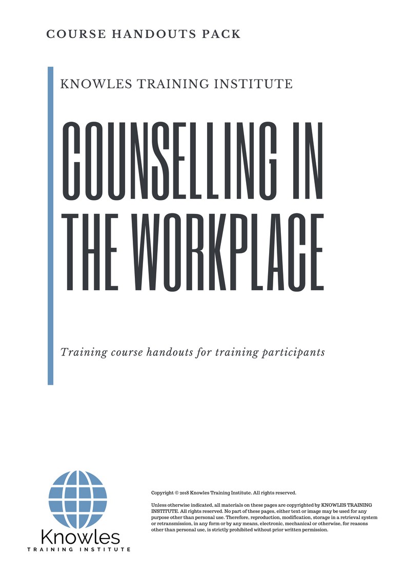 Counselling In The Workplace Course in Poland Handouts