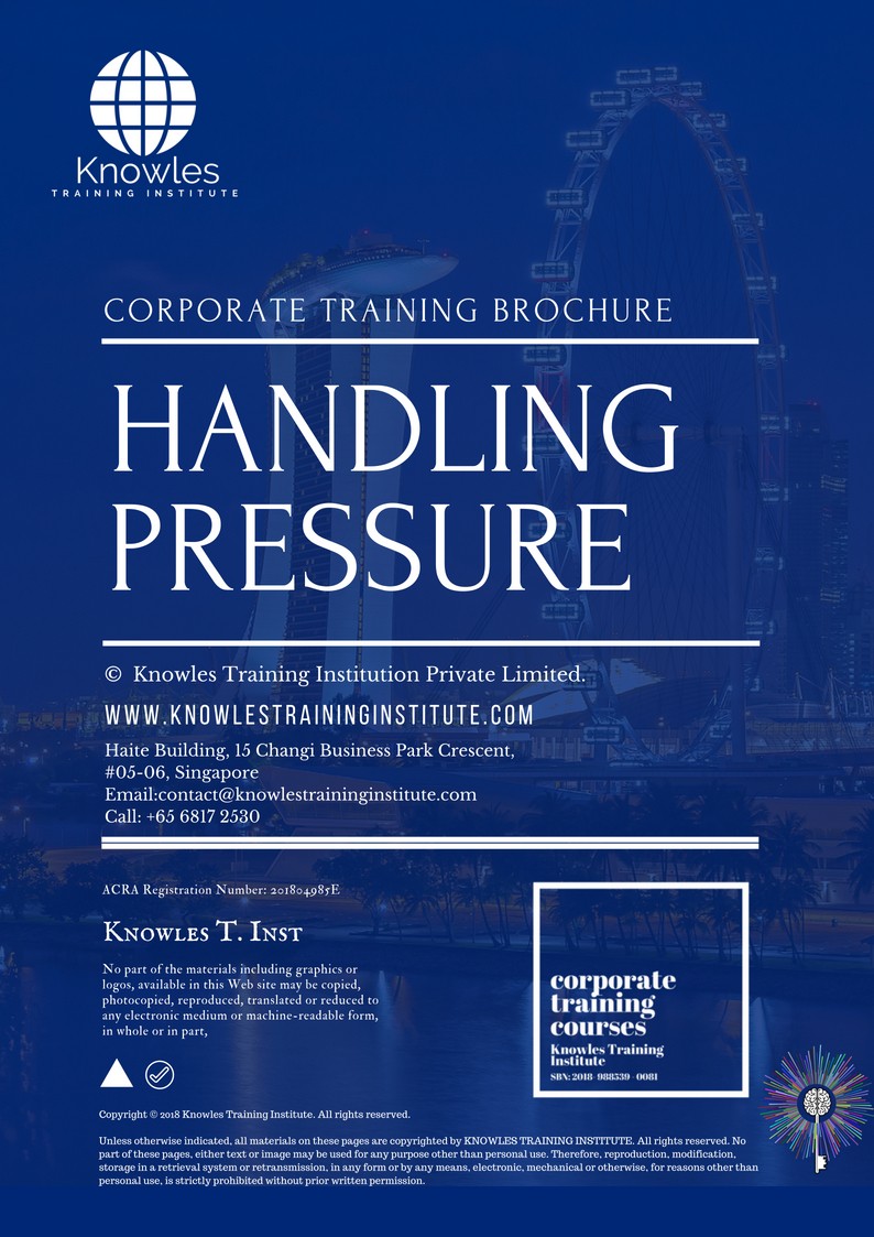 Course Brochure For Handling Pressure Training Course in Poland