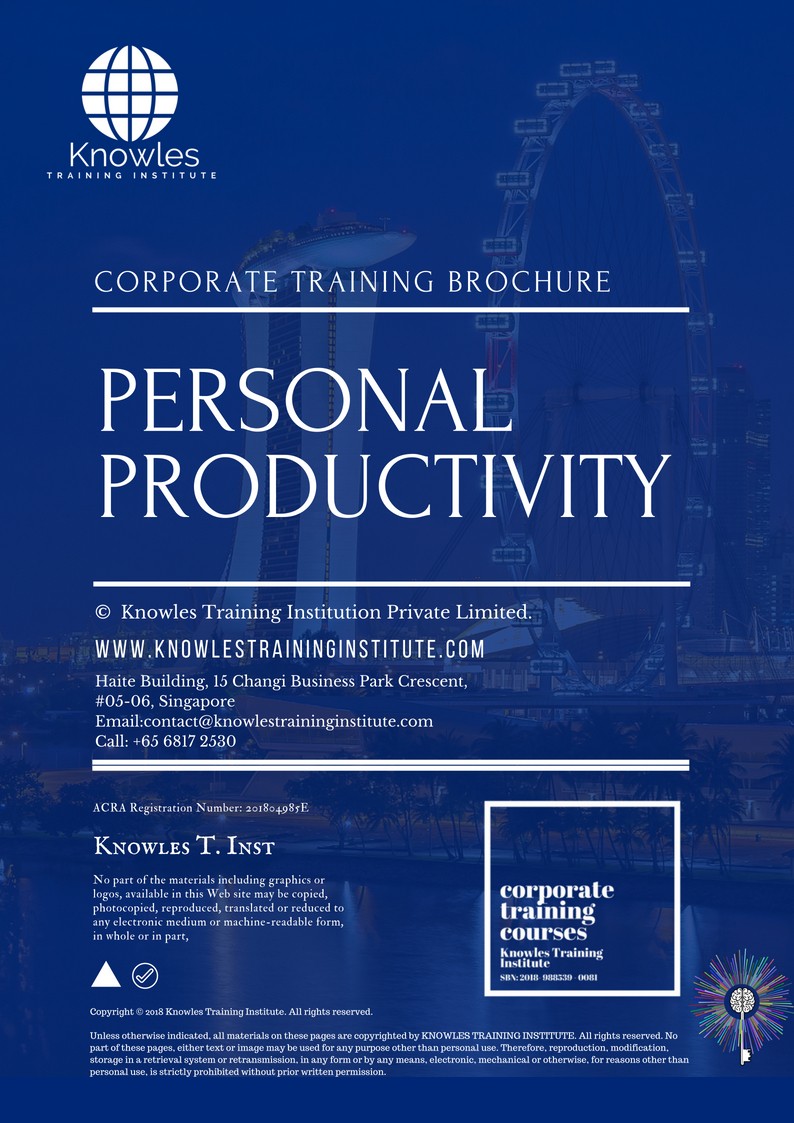 Course Brochure For Personal Productivity Training Course in Poland
