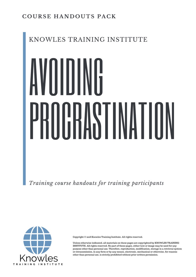 Course Handouts For Avoiding Procrastination Course in Poland