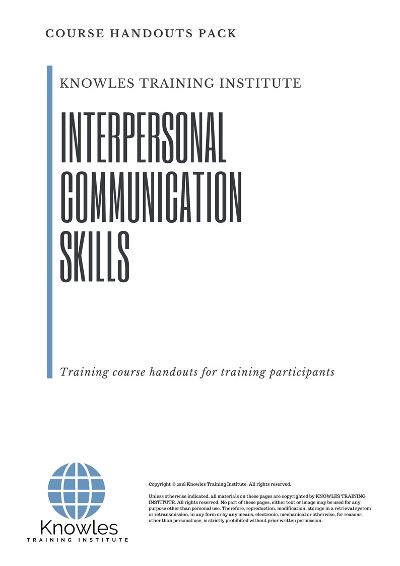 Course Handouts For Interpersonal Communication Skills Course in Poland