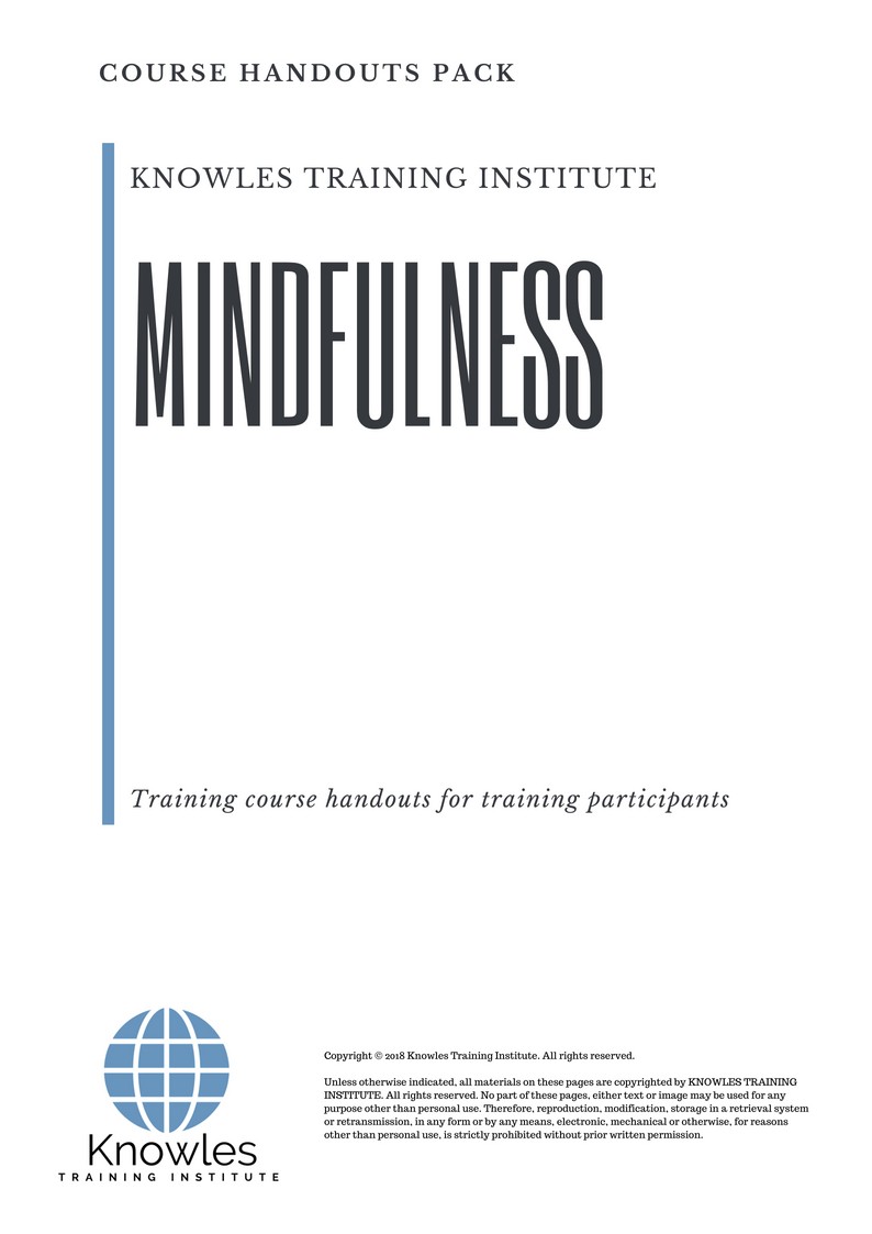 Course Handouts For Mindfulness Training Course in Poland