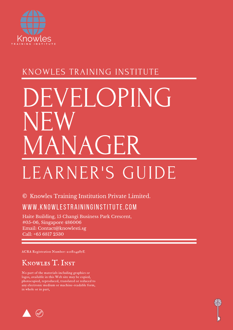 Developing New Manager Training Course in Poland Learner’s Guide