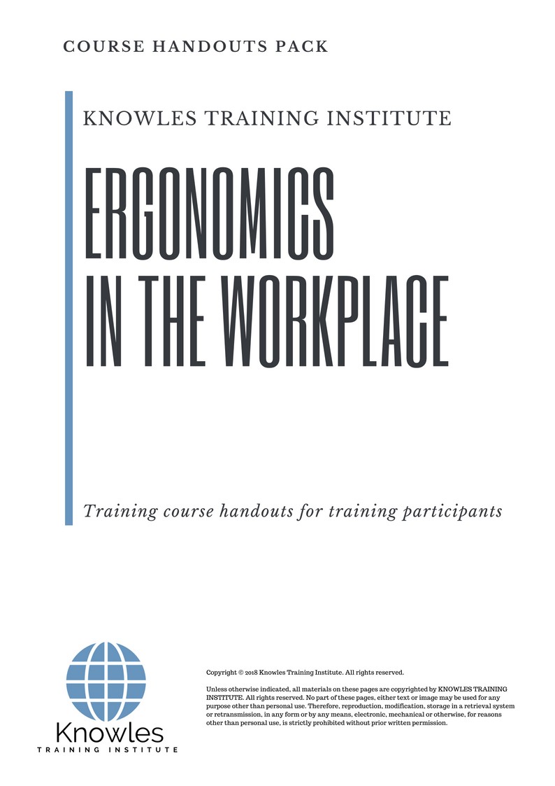 Ergonomics In The Workplace Training Course in Poland Handouts