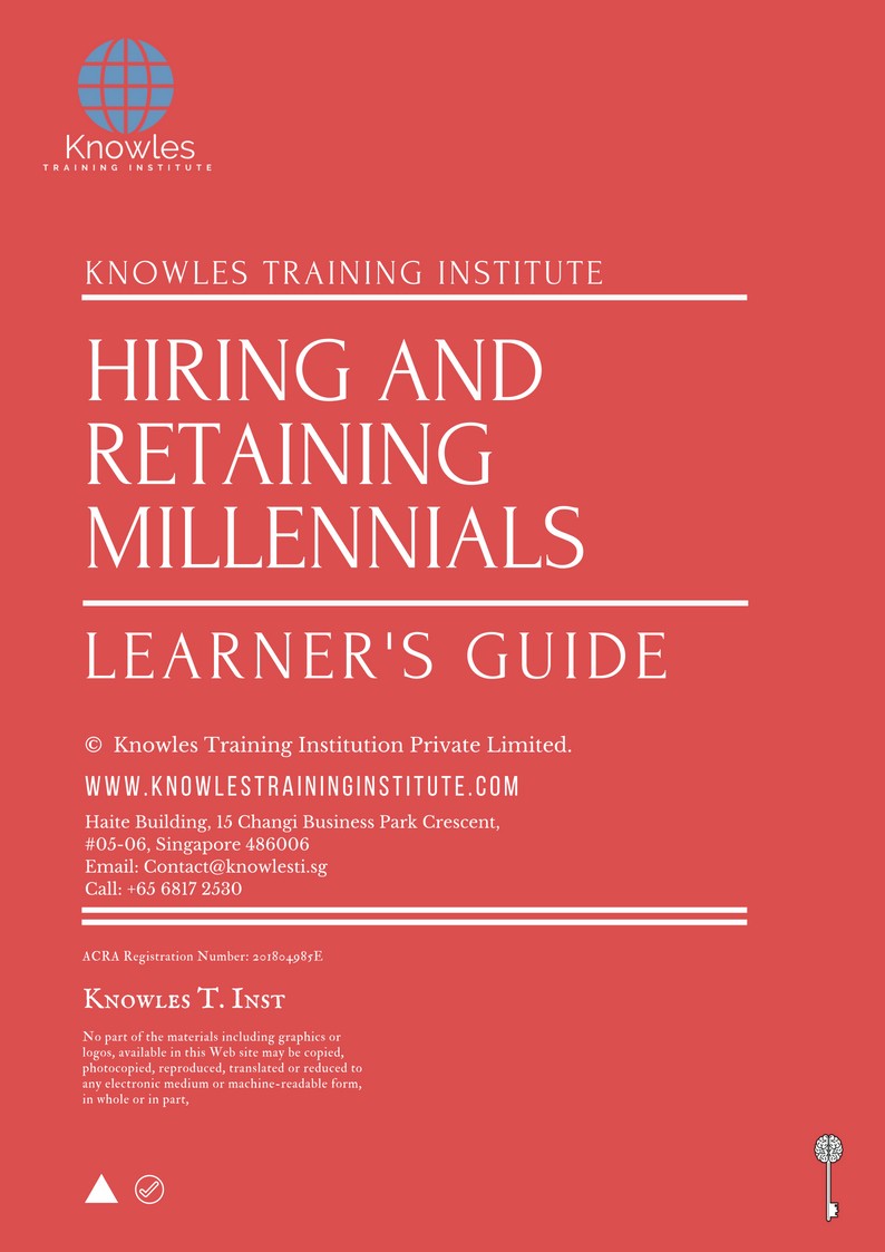 Hiring And Retaining Millennials Training Course in Poland Learner’s Guide
