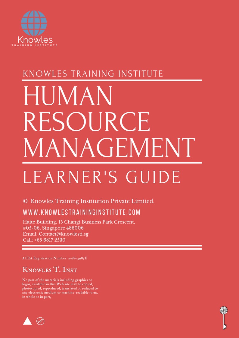 Human Resource Management Training Course in Poland Learner’s Guide