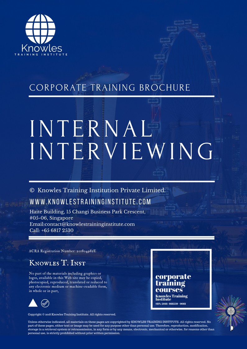Internal Interviewing Training Course in Poland Brochure