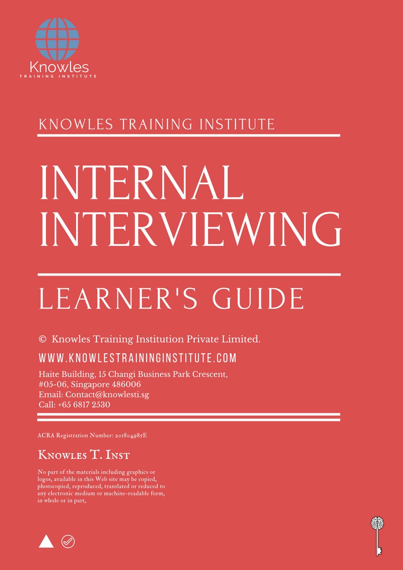 Internal Interviewing Training Course in Poland Learner’s Guide