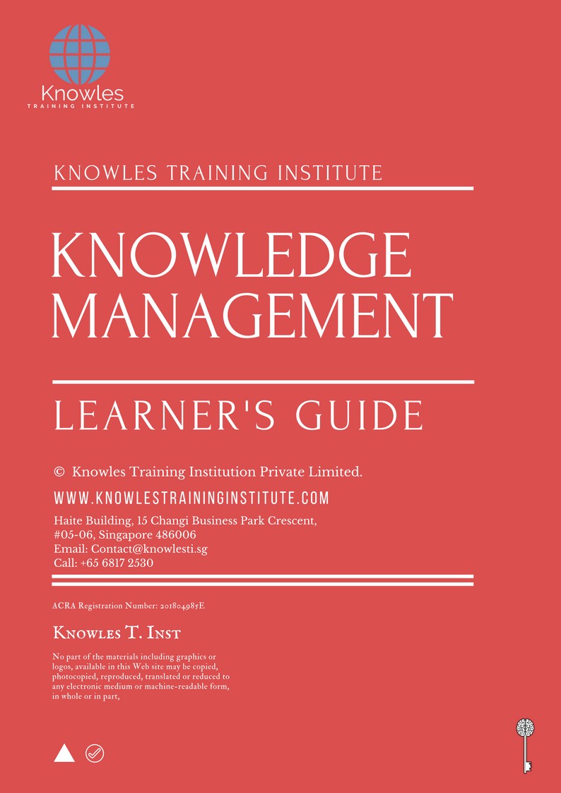 Knowledge Management Training Course in Poland Learner’s Guide