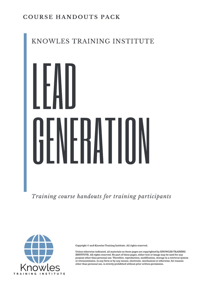Lead Generation Course in Poland Handouts