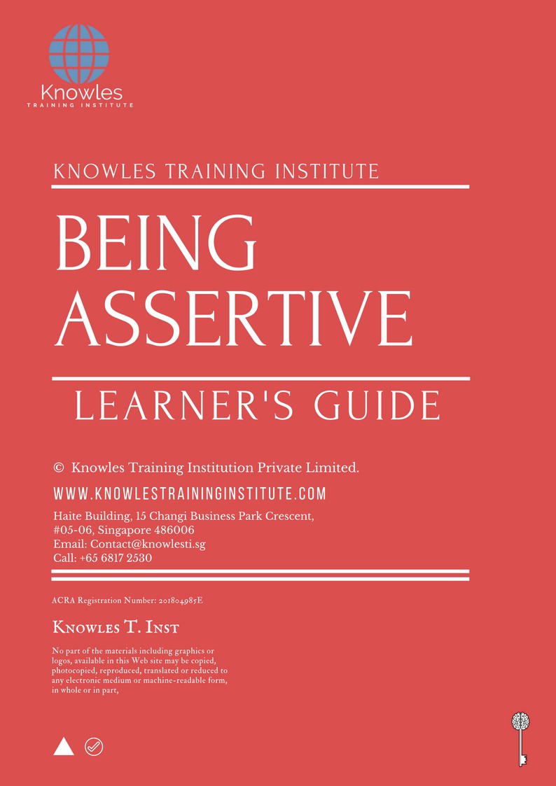 Learner’s Guide For Being Assertive Training Course in Poland