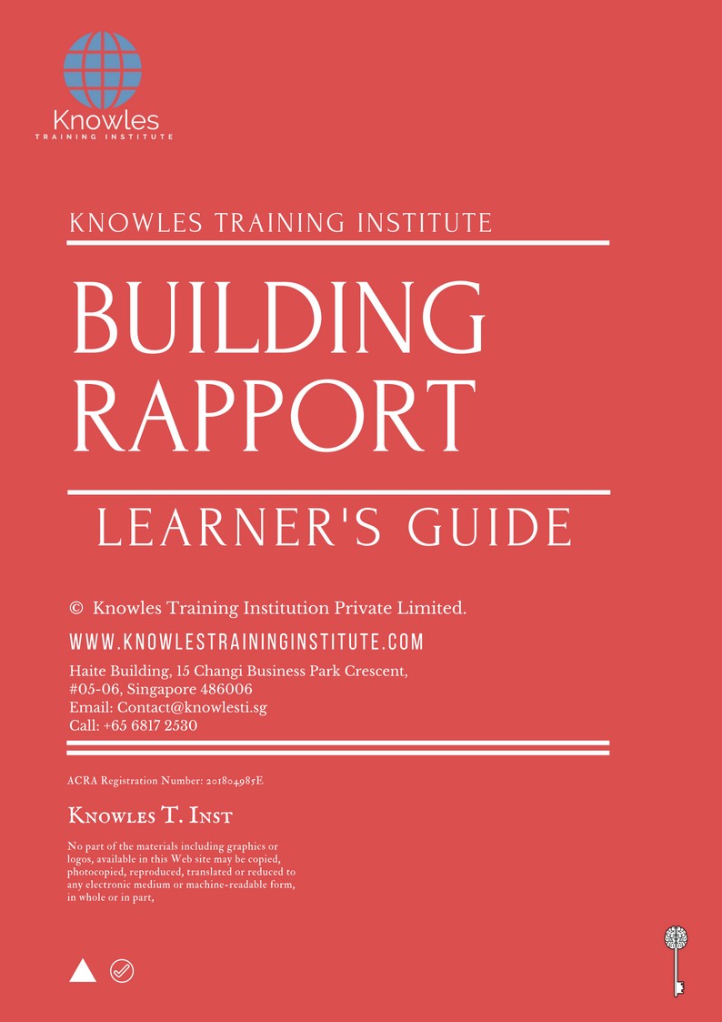 Learner’s Guide For Building Rapport Training Course in Poland