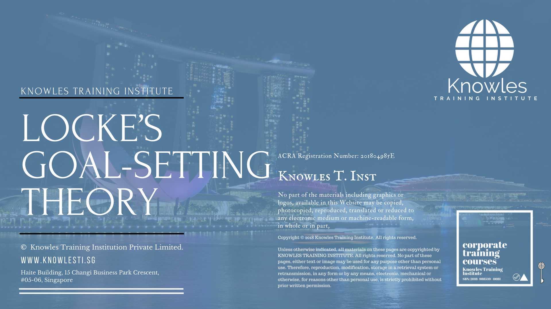 Locke’S Goal-Setting Theory Training Course in Poland