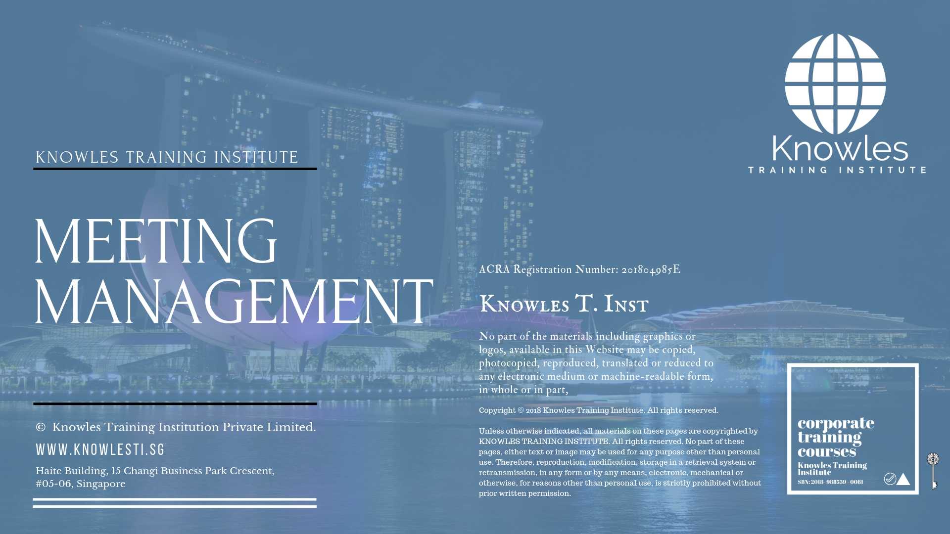Meeting Management Header Training Course in Poland
