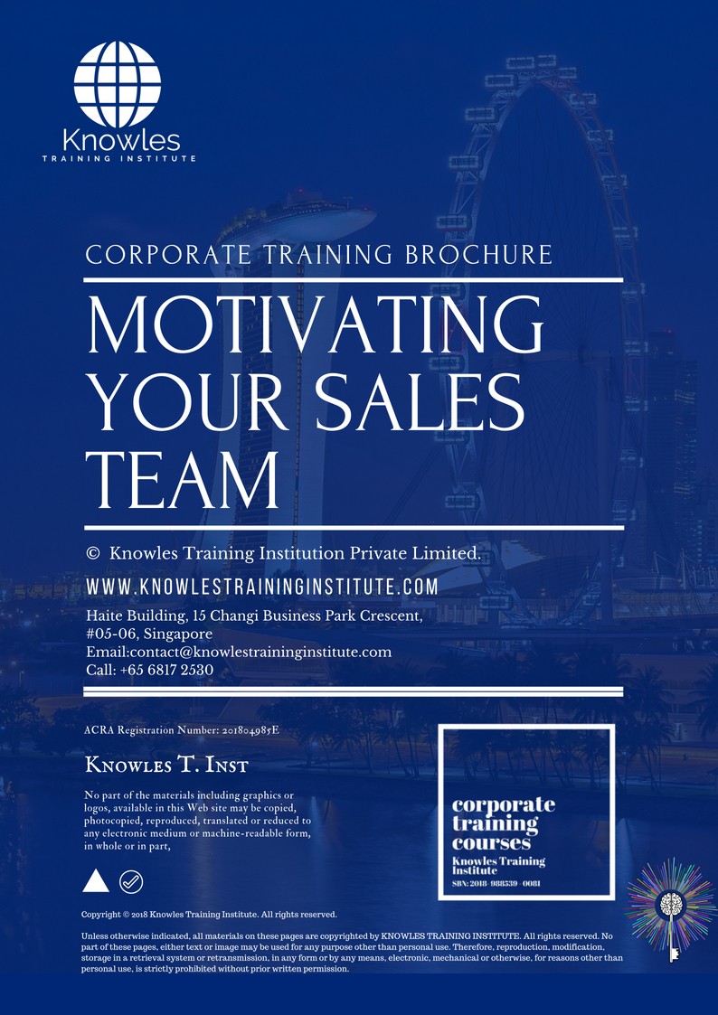 Motivating Your Sales Team Course in Poland Brochure