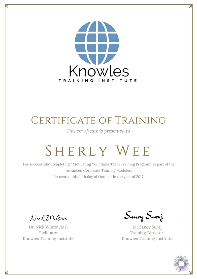 Motivating Your Sales Team Course in Poland Certification