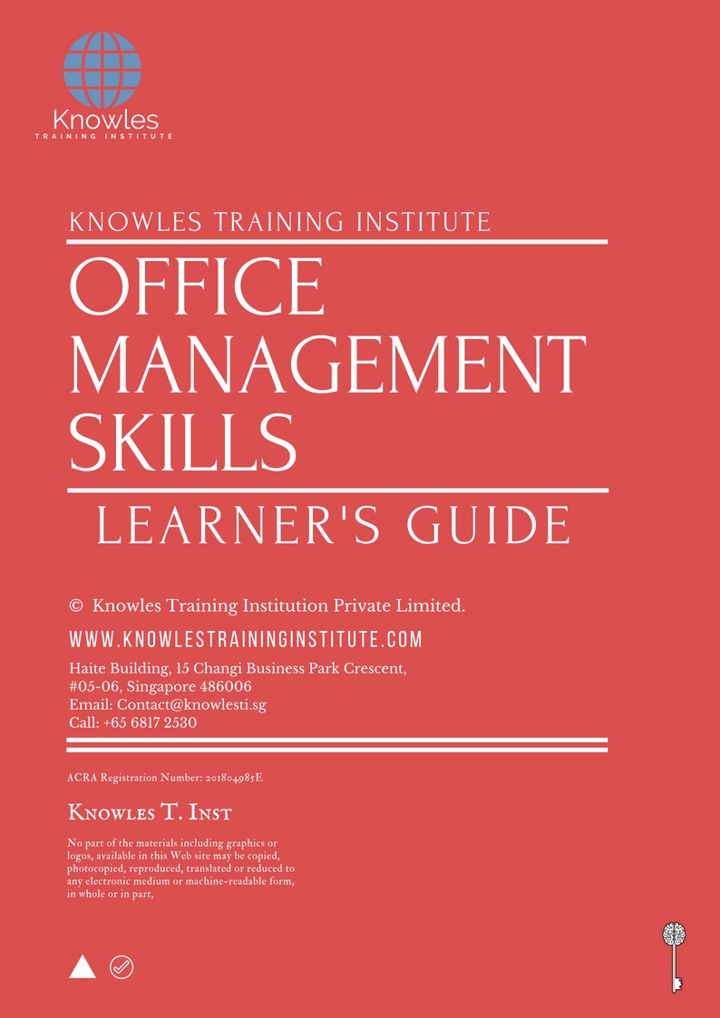 Office Management Skills Training Course in Poland Learner’s Guide