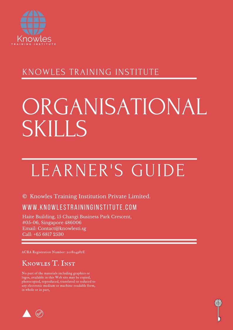 Organisational Skills Training Course in Poland Learner’s Guide
