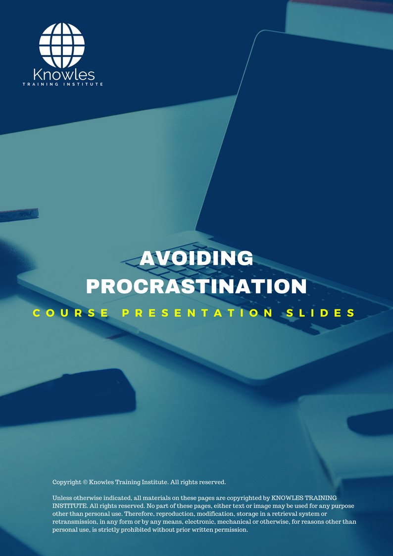 PPT Slides Used During Course For Avoiding Procrastination Course in Poland