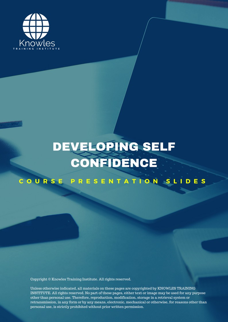 PPT Slides Used During Course For Developing Self Confidence Course in Poland