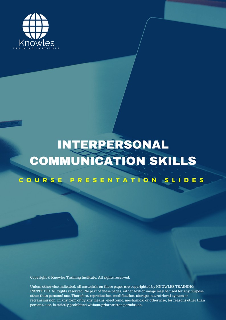 PPT Slides Used During Course For Interpersonal Communication Skills Course in Poland
