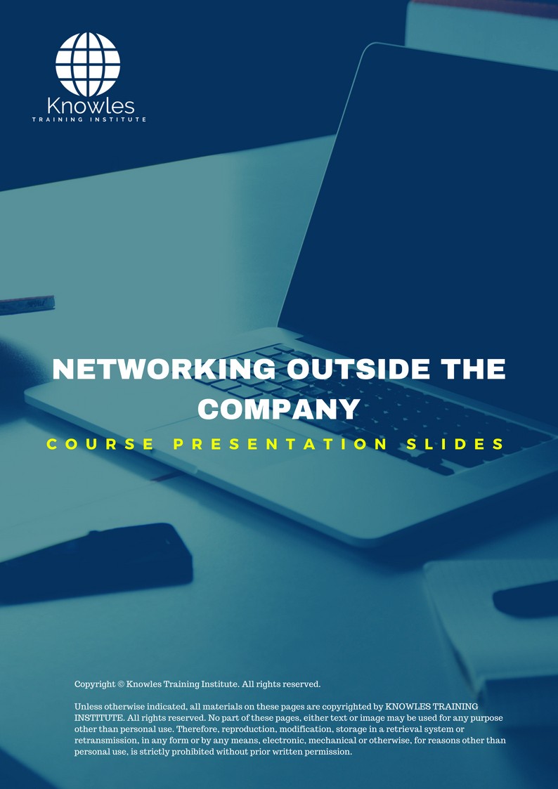 PPT Slides Used During Course For Networking Outside The Company Course in Poland