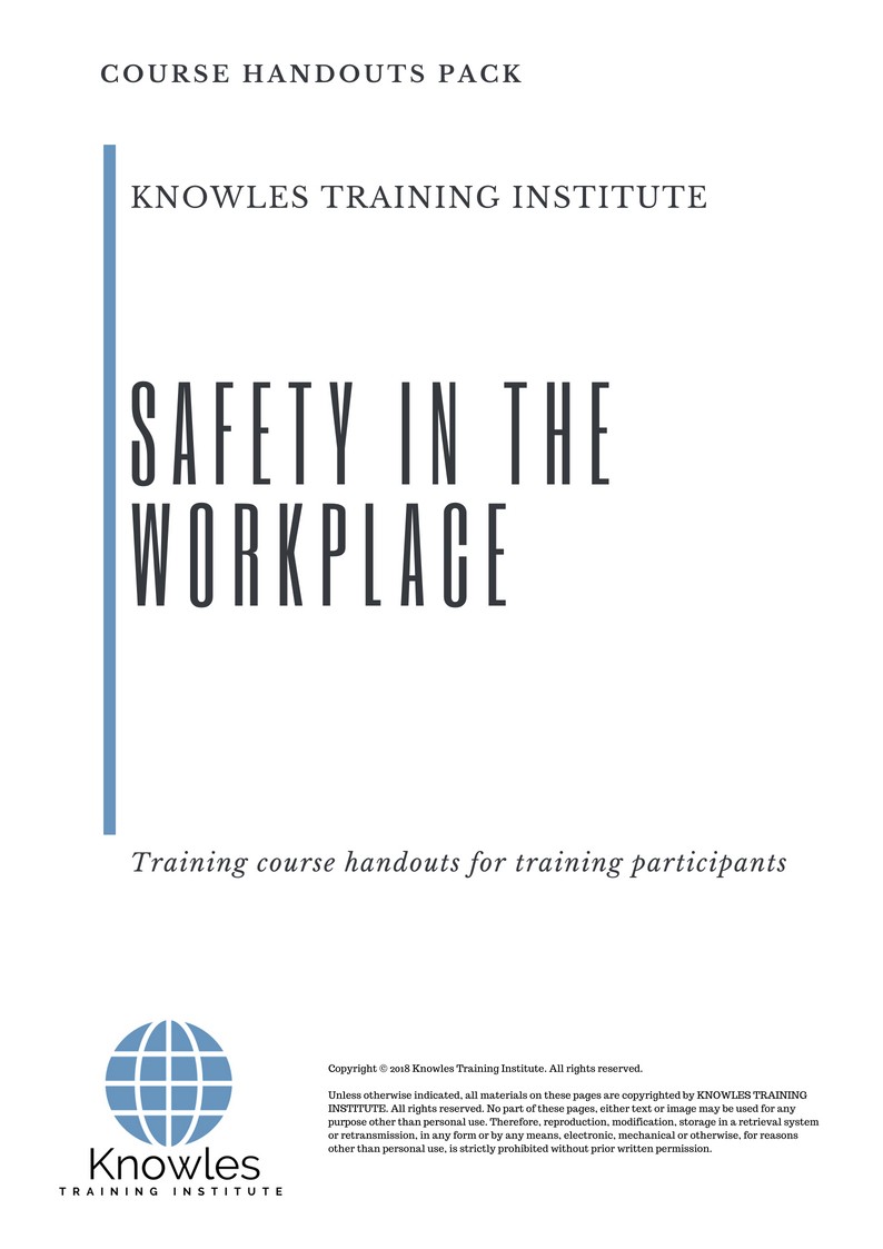 Safety In The Workplace Training Course in Poland Handouts