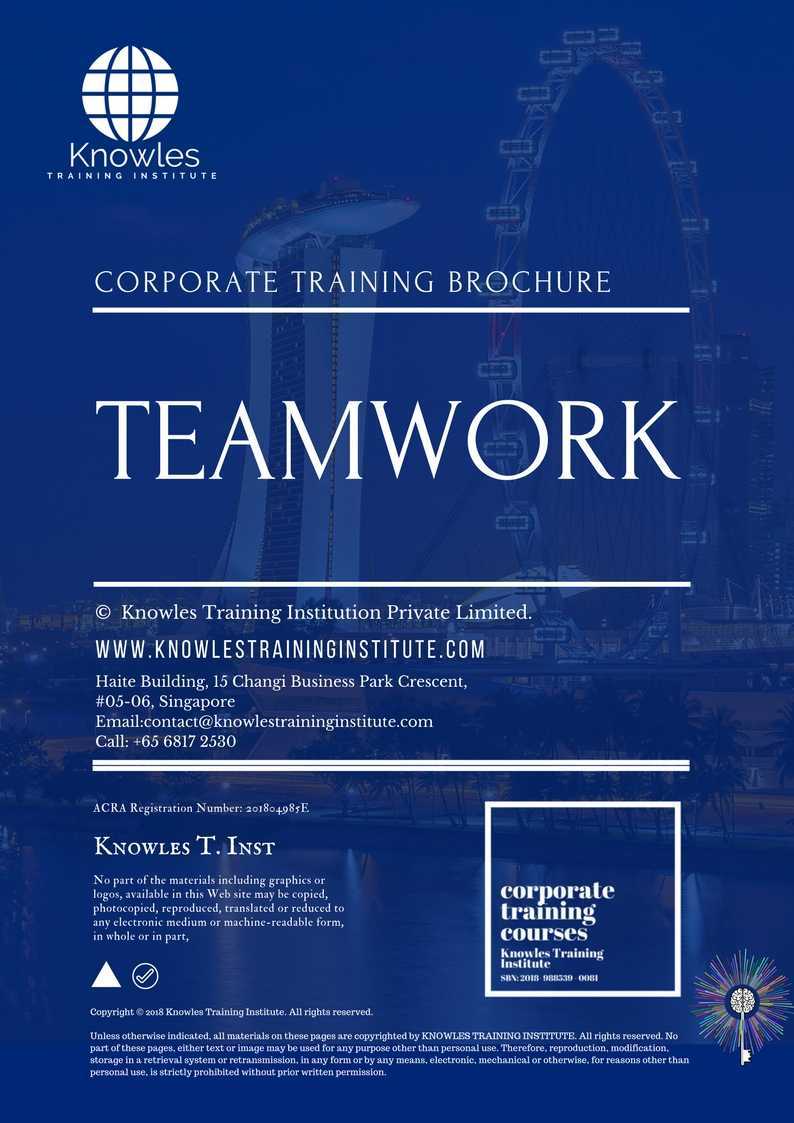 Teamwork Training Course in Poland Brochure