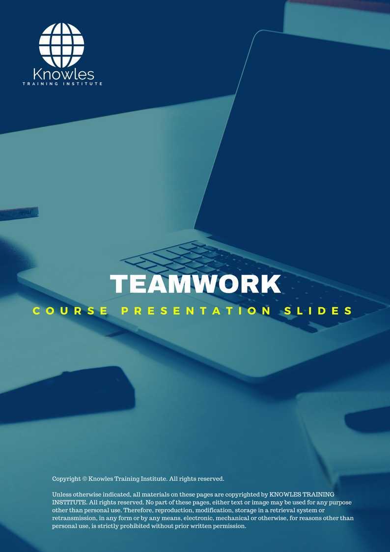 Teamwork Training Course in Poland Presentation Slides