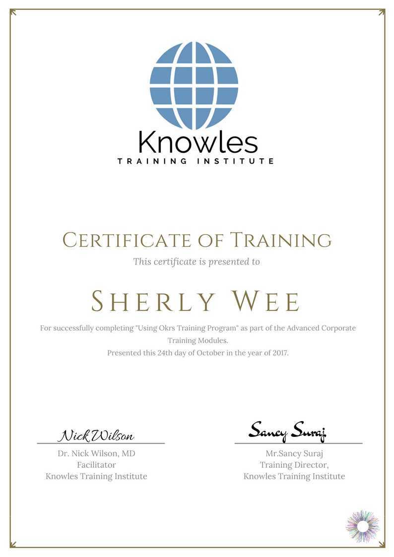 Using Okrs Training Course in Poland Certification