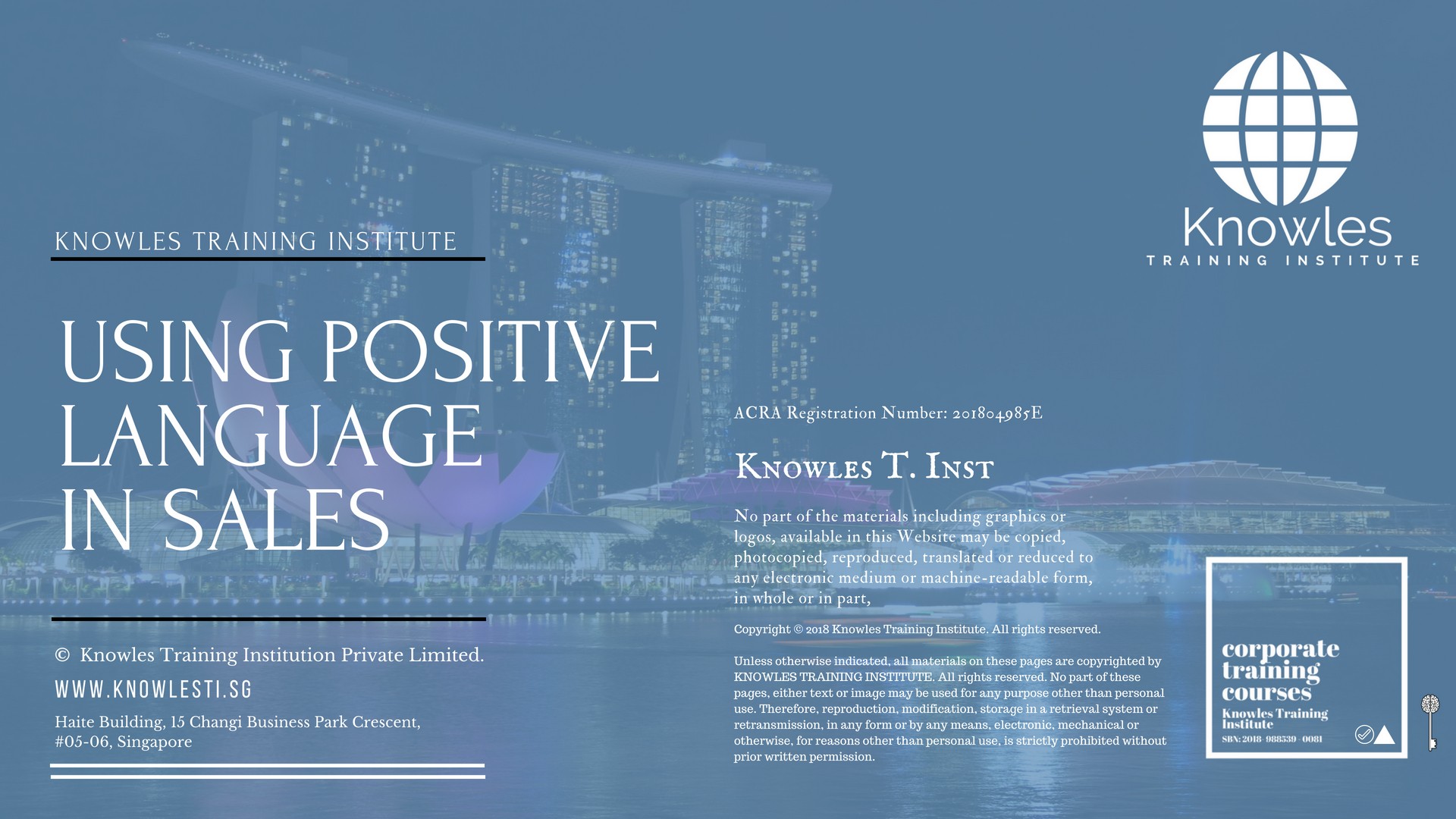 Using Positive Language In Sales Training Course in Poland